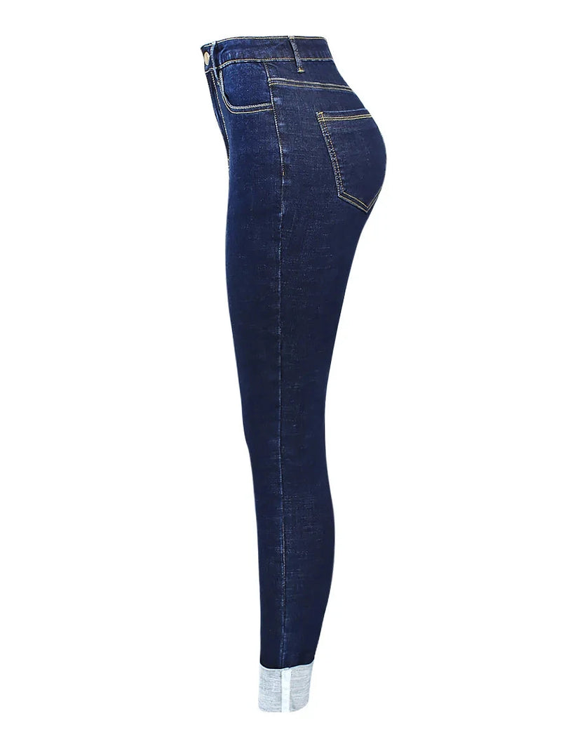 Jeans Woman Stretchy Denim Pants Trousers For Women Capris Pencil Skinny Jeans