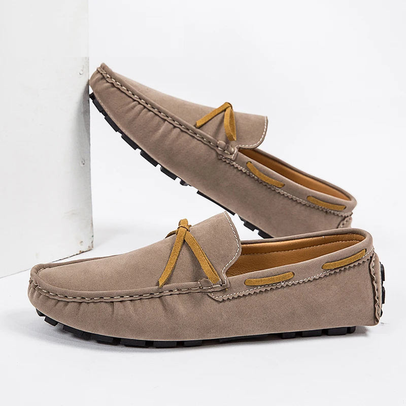 Spring Autumn Casual Shoes Handmade Leather Slip-on Comfortable Breathable Loafers