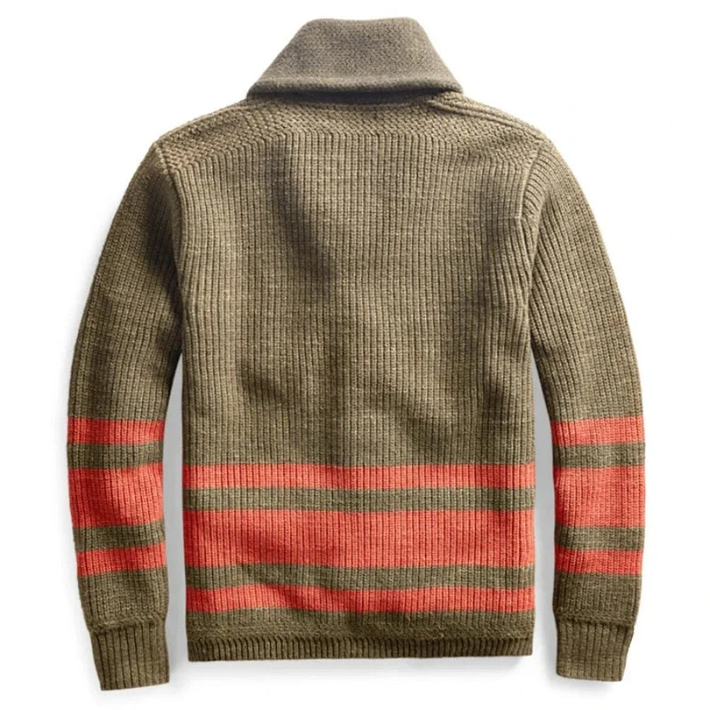 Men Autumn Winter Warm Knitwear Cardigan Jacket Button Front Sweater Casual Loose Wool Knit Men's Sweater