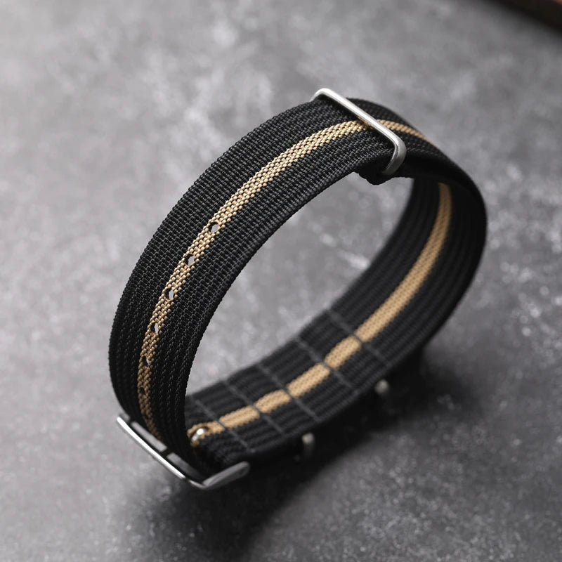 Encrypted Nylon Watch Watchband Men Breathable Canvas Bracelet 20 22mm Ultra-Thin Bracelet