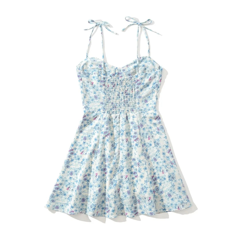 Flower Mini Dress Corset Style Summer Party Dresses