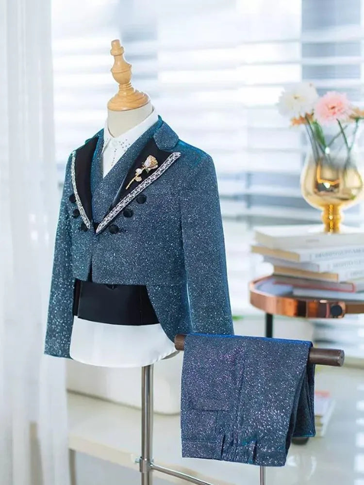 Children's Handmade Boy Host Performance Blazer Boys Suits