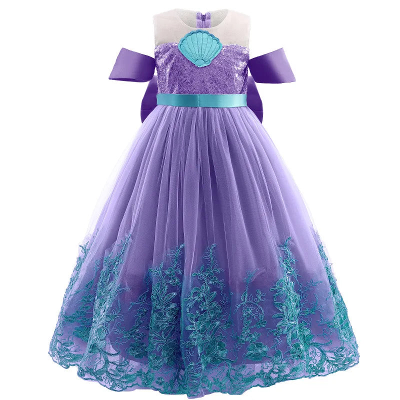 Kids Dress Summer Role Playing Costumes Lace Mesh Little Princess Dress