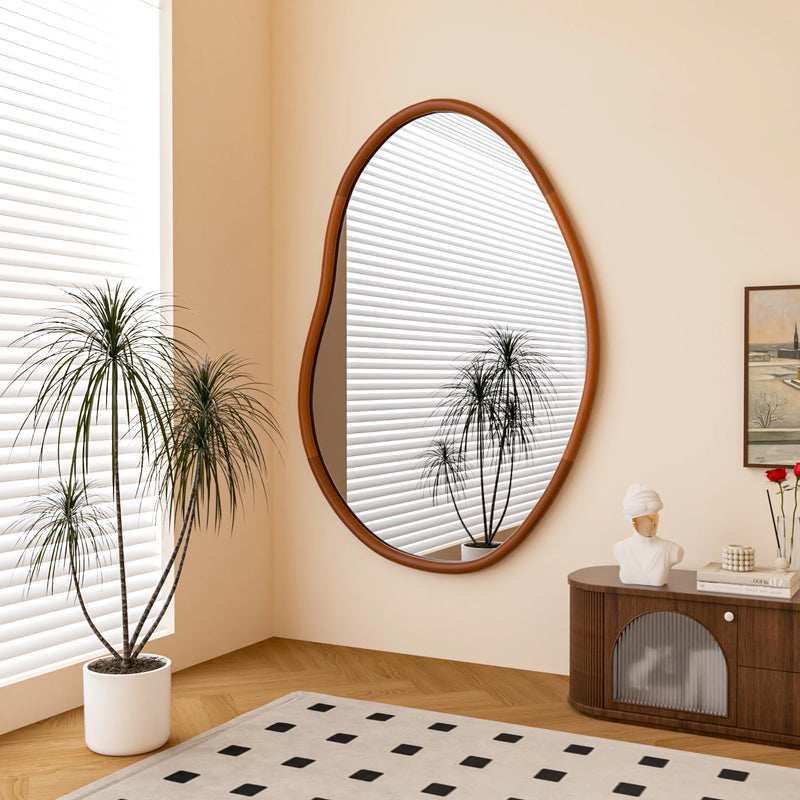 Wall Mirror Decorative Large Accent Mirror Vanity with Solid Wooden Frame