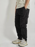 Spring and Autumn Retro Woven Twill Cargo Pants Men's Casual Straight Tapered Trousers