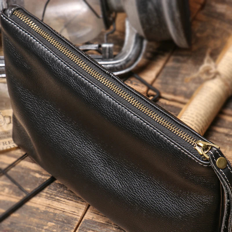 Casual Clutch Bag First Layer Leather Women Purse Handbags Envelope Bags