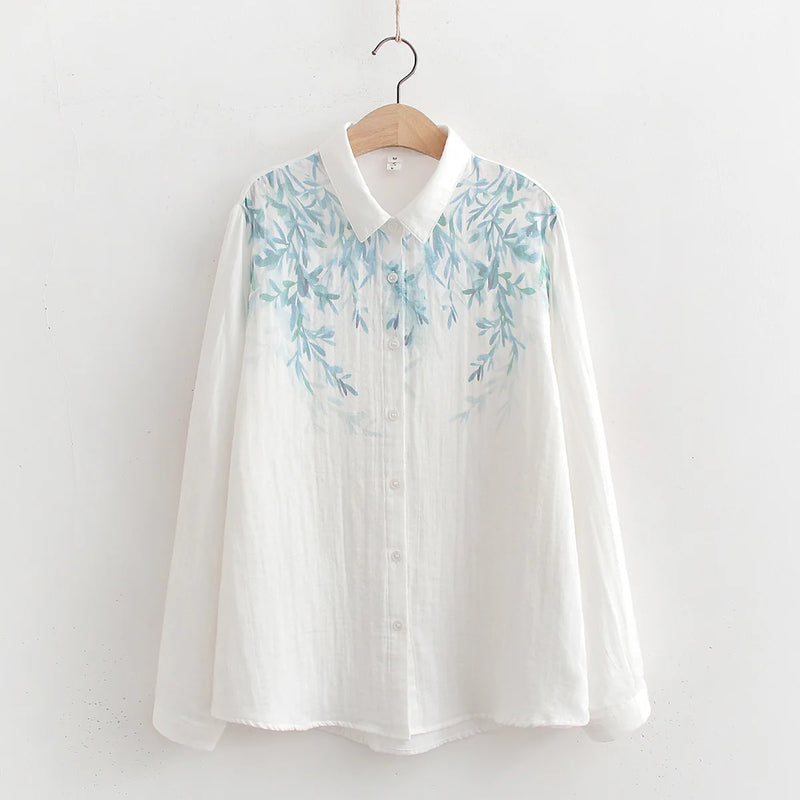 Spring Double Shirt Women Tops  Blouse