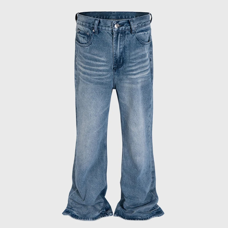 Jeans Men Loose Blue Denim Pants Designer Jeans Trousers