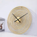 Creative Round Wall Clock Silent Design Metal Wall Hanging Clocks Watch