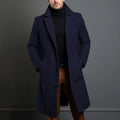 Winter Men's Trench Coats Luxury Male Mid-Long Warm Wool Jackets Casual Mens Business Comfortable Overcoat Clothing