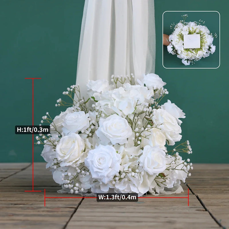 Flower Runner for Event Decorations Wedding Floor Gypsophila Flowers Customized