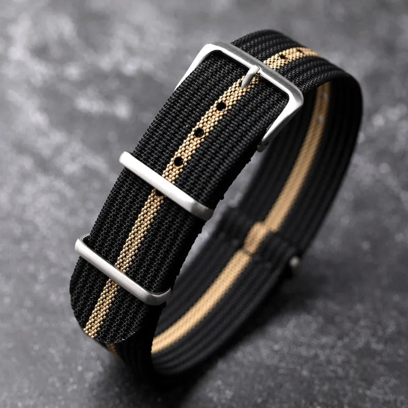 Encrypted Nylon Watch Watchband Men Breathable Canvas Bracelet 20 22mm Ultra-Thin Bracelet