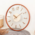 Simple clock wall clock Living room net red Modern cream transparent clock