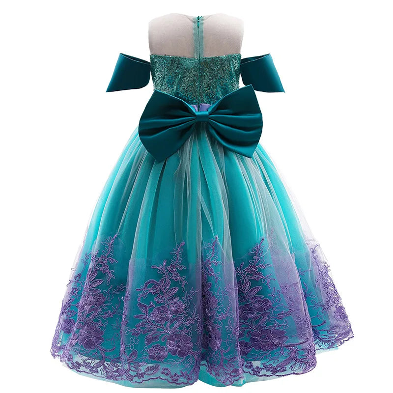 Kids Dress Summer Role Playing Costumes Lace Mesh Little Princess Dress