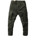 Winter New American Retro Heavyweight Corduroy Cargo Pants Men's Washed Loose Casual Straight Trousers