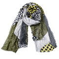 Scarf Women Men Cotton Dot Spring Autumn Scarfs for Ladies Tassel Patchwork Male Female Scarf