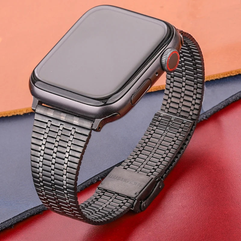 Stainless Steel Bracelet For Apple Watch Band Serie 8 7 6 5 4 Se Strap wIwatch Watchband