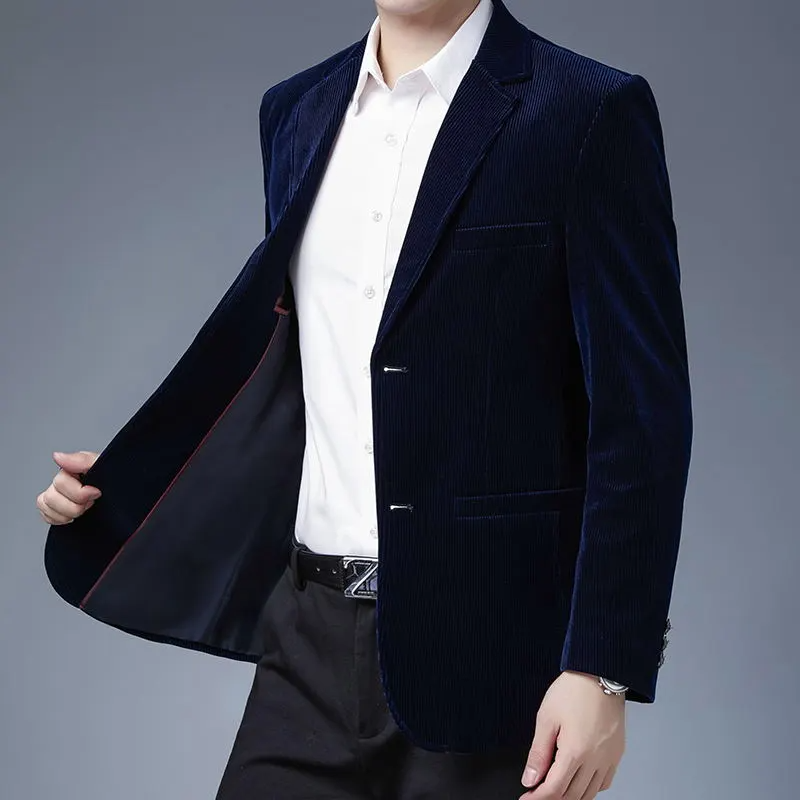 Male Casual Suit Jackets Blazer for Men Wedding Slim Fit Outwear Wick Blazers Elegant Coats