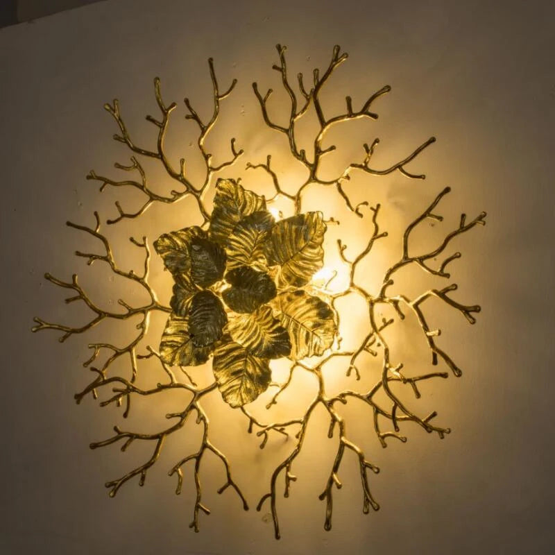 Golden wall lamp for luxury living room hotel lobby decoration designer branch corridor light