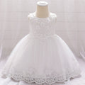 Summer Ceremony First Birthday Dress For Baby Girl Clothes Flower Baptism Princess Dress