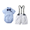 Baby Boy Formal Clothes Set Bow Infant Toddler Baby Summer Suit Party Birthday Baby Clothes 0-2Y