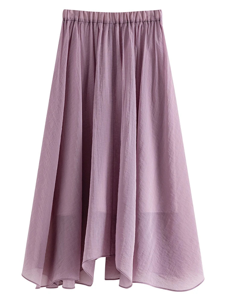 Fairy Skirt Female Summer Holiday Skirt Mid-Length Skirt