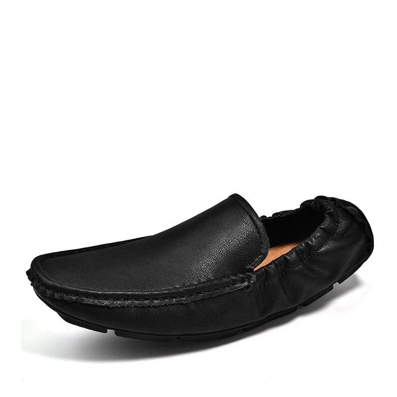 Men Leather Loafers Slip on Casual Shoes Moccasins Men's Flats Supper Soft Men Shoes