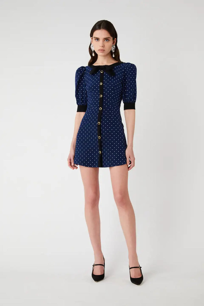 Dresses with Dot and High end Designer Handmade Mini Dress Released