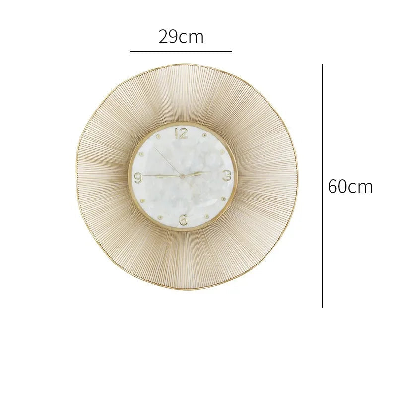 shell wall clock creative clock Home decoration wall clock Modern simple home living room quiet