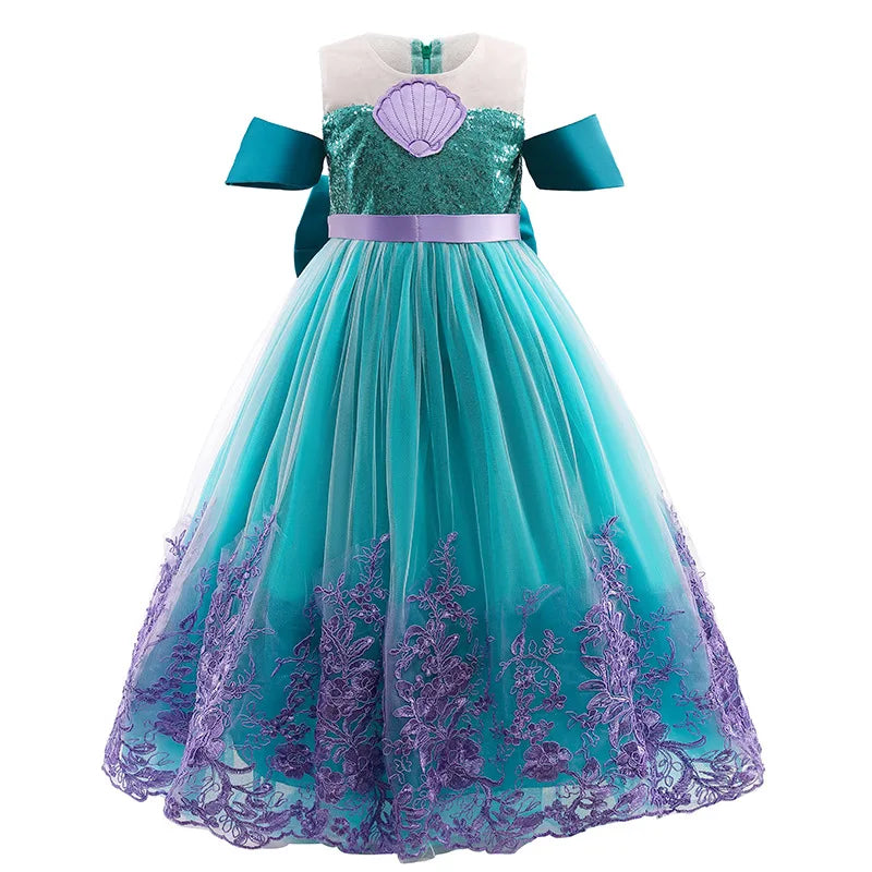 Kids Dress Summer Role Playing Costumes Lace Mesh Little Princess Dress