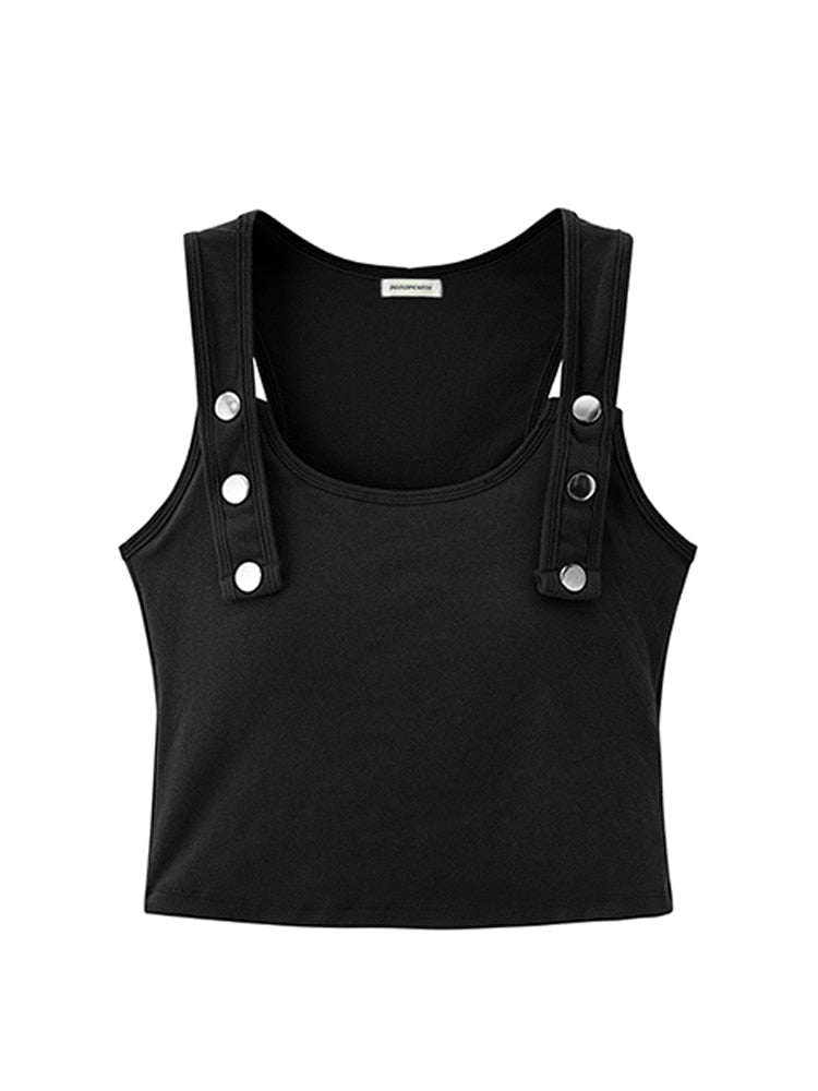 Summer Crop Top Women's Basic T-shirts Vest Seamless Streetwear Sleeveless Casual Sexy Vintage Tank Tops Female