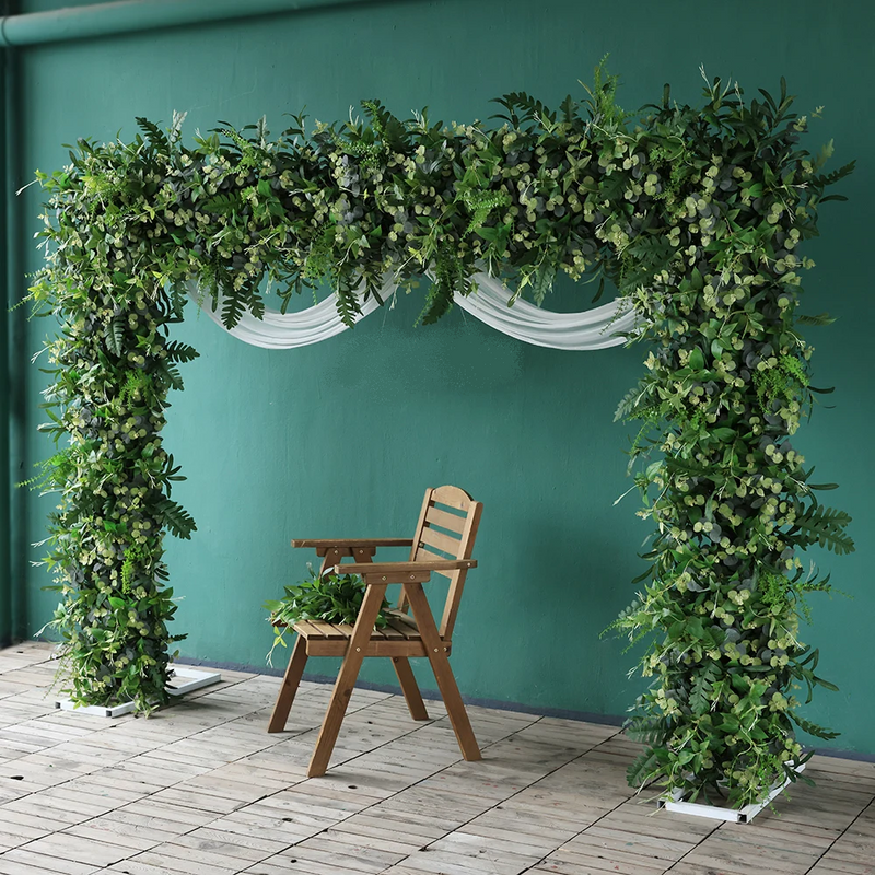 Greenery Eucalyptus Leaves Floral Arrangement for Wedding Event Background Decoration