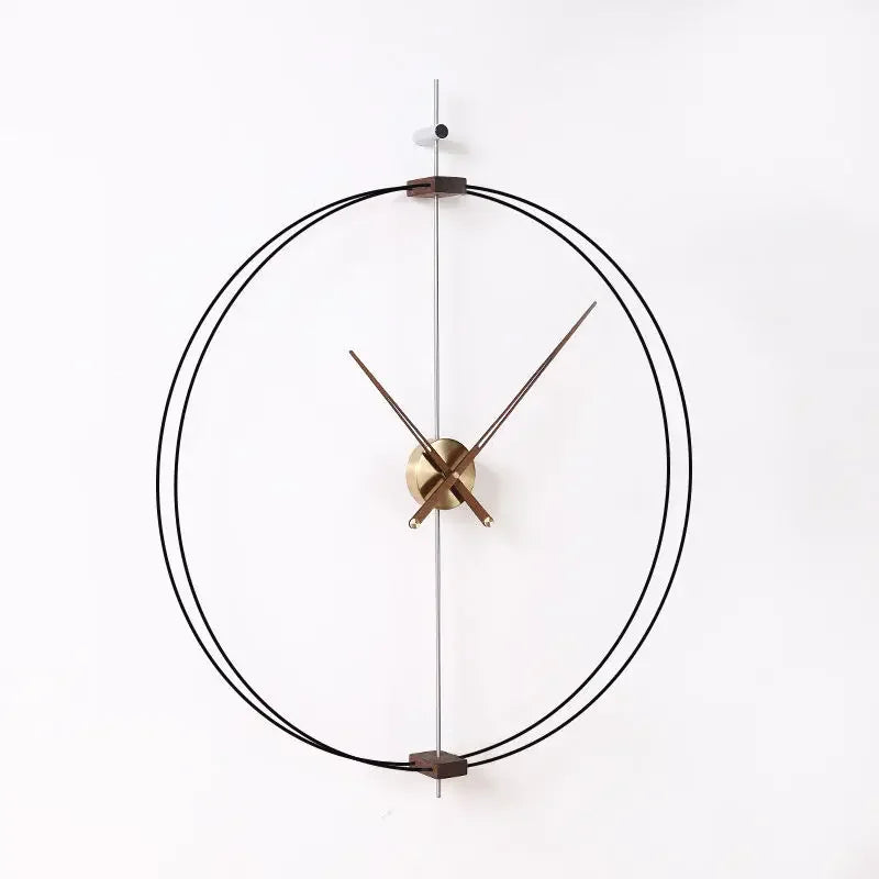 Minimalist Wall Clock Creative Luxury Art Clocks Solid Wood Pointer Wall Clock Silent Movement Clocks