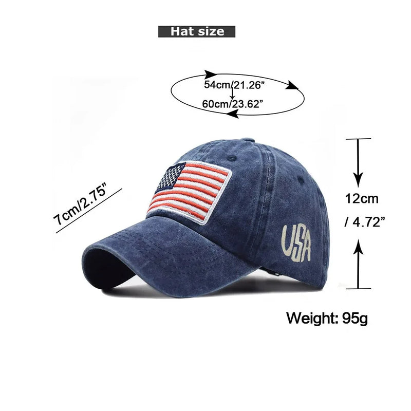 Washed Baseball Caps For Women Men Retro Letter Embroidery Snapback Hats