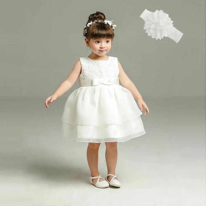 flower baby girl dress beige satin belt baby dresses girl clothing for birthday christening