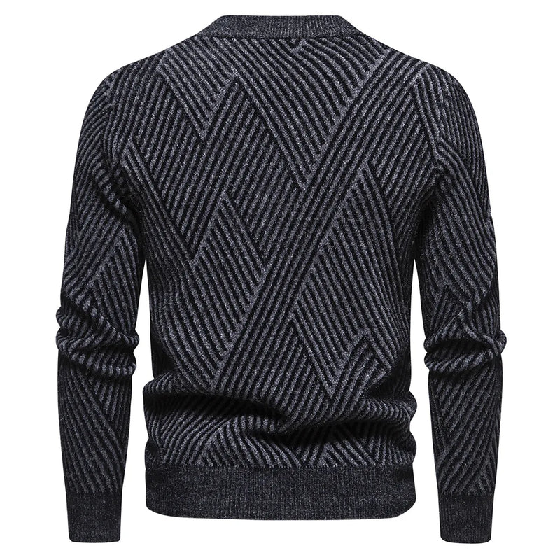 Sweaters for Men Autumn Winter Thick Warm Pullover Tops Knitted Sweater