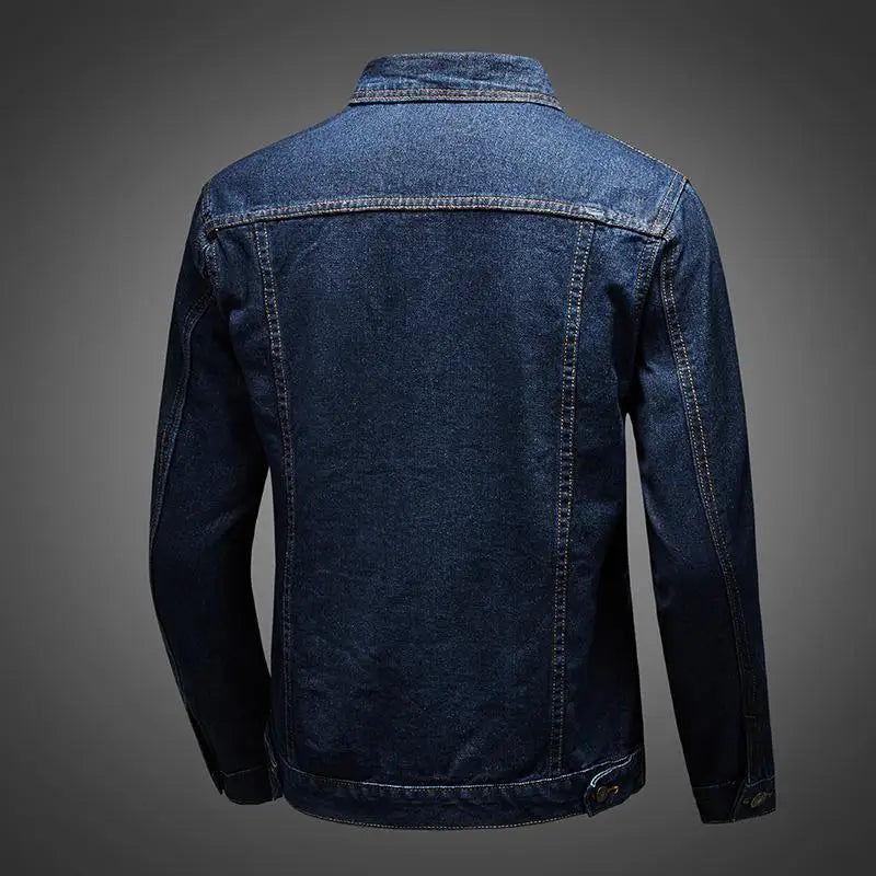 Denim Jackets Casual Slim Jeans Coat for Men Cargo Short Clothing Winter Outerwear