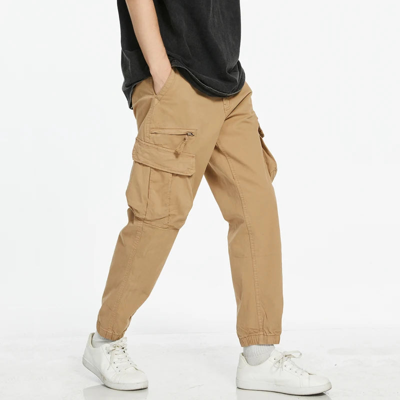 Men‘s Cargo Pants Casual Trousers Tooling Overalls Outdoor Leisure Pants