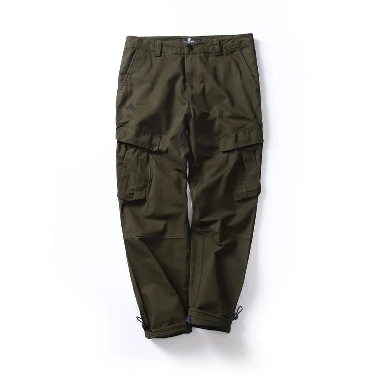 Men Military Trousers Casual Solid Pant Men Loose Trouser