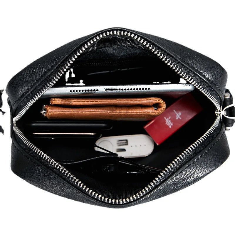 Men's Genuine Leather Crossbody Bag