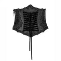 Harness Brocade Draw String Women Leather Corset Embroidery belt