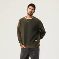 Autumn men knitwear casual loose gradient sweater men patch pullover tops