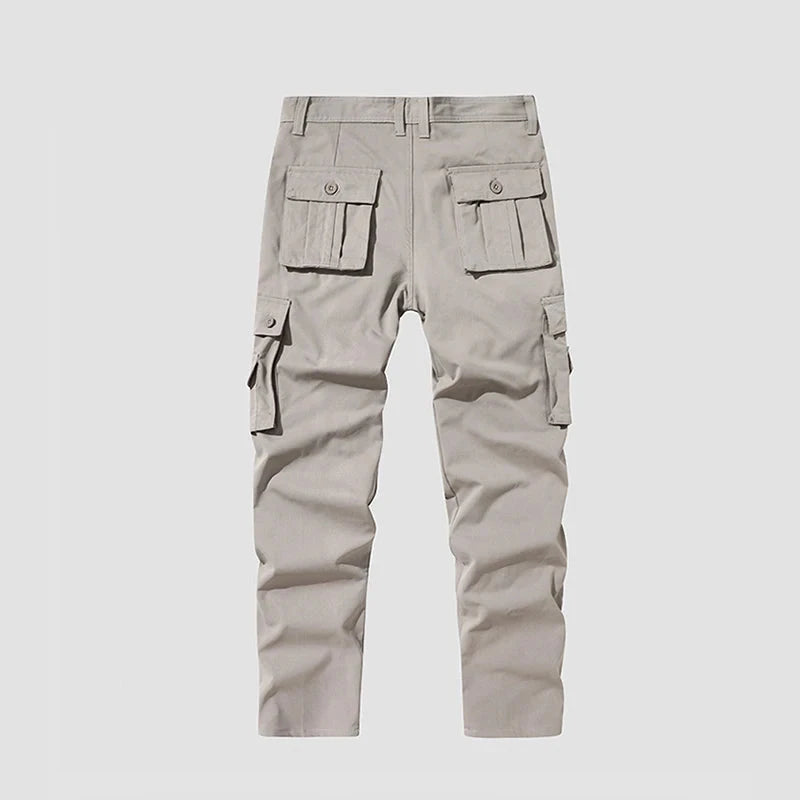 Cargo Pants Men Casual Travel Breathable Cargo Pants Men Multi-pocket Straight Pants Men