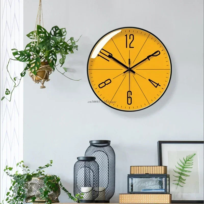 Nordic Simple Wall Clocks Creative Personality Modern Clock Wall Mute Clock