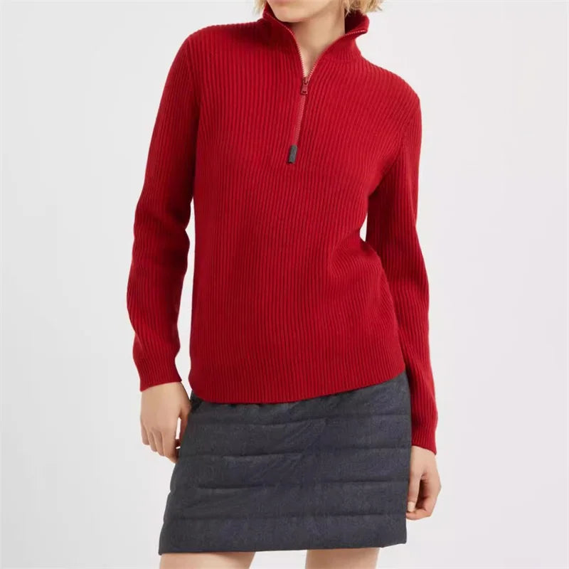 Women's sweater winter top Cashmere blend Women's turtleneck Knitwear