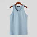 Men Tank Tops Sleeveless Solid All-match Simple Male Clothing Casual Male Waistcoat