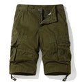 Summer Men's Cotton Cargo Shorts Casual Shorts Men Solid Outdoor Breathable