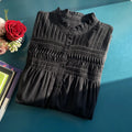 Women Summer Sweet Style Ruffled Pleated Loose Short Sleeve Dress