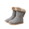 Winter Women Snow Furry Boots Thick Fur Lady Shoes Low Heels