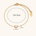 Dripping Zircon Flower Chain Bracelet Stainless Steel Women's Bracelet Waterproof Jewelry Gift